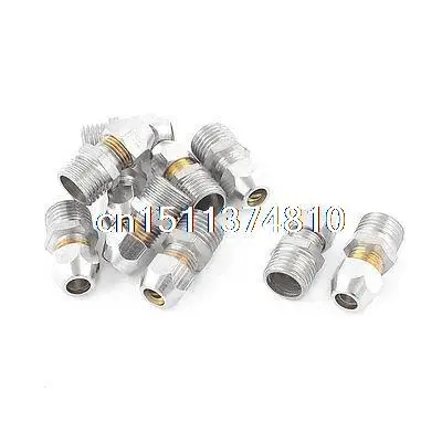 

10 Pieces 1/4" PT Male Thread to 6mm Pipe Air Pneumatic Quick Coupler Connector