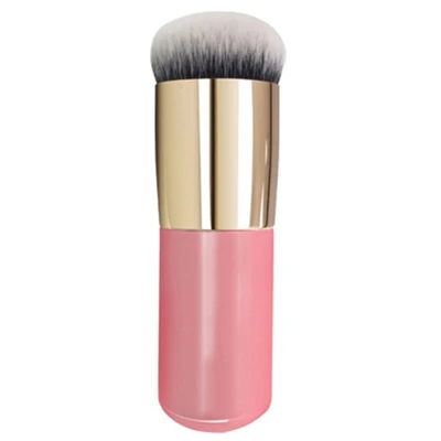 100pcs/lot 10.5cm Size Chubby Pier Wood Foundation Brush Flat Cream Makeup Brushes soft Professional Cosmetic Make up Brush