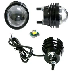 2PCS 15W 12V Car DRL Fish Eye Light LED Fog Lights Daytime Running Light Reverse Parking Light Lamp 100% Waterproo