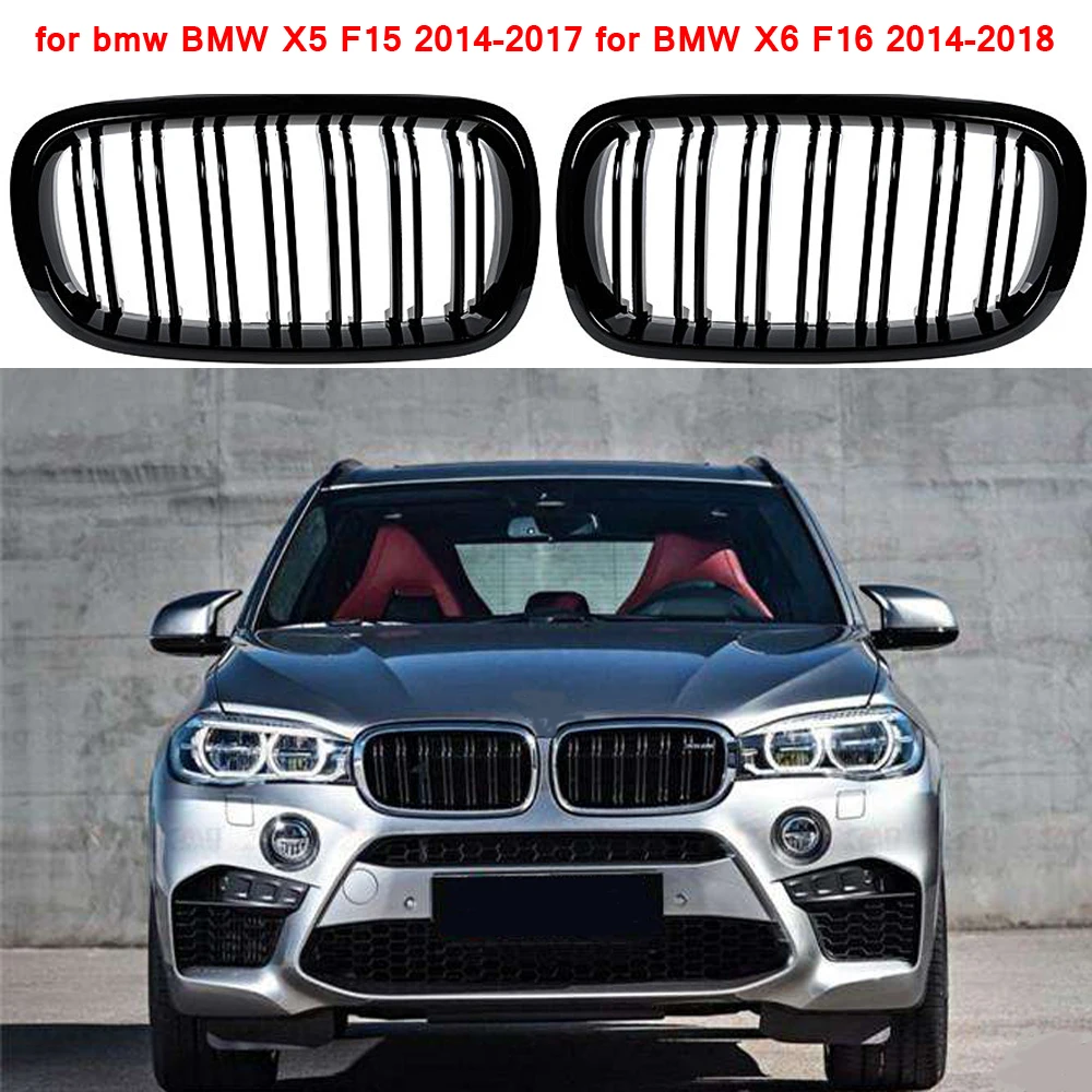 

For BMW F15 grille line front replacement kidney grill gloss black BMW for X5 F15 2014-2017 for BMW X6 F16 2014-2018