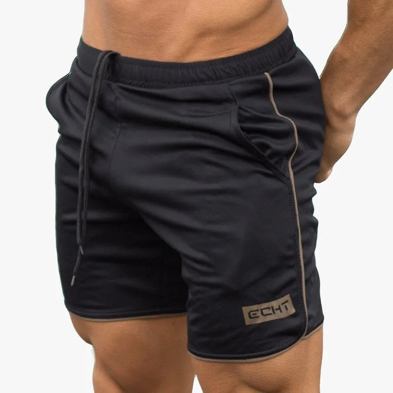 Pantalones cortos deportivos para hombre, Shorts masculinos de estilo informal, a la moda, para entrenamiento de culturismo y Fitness, 2018