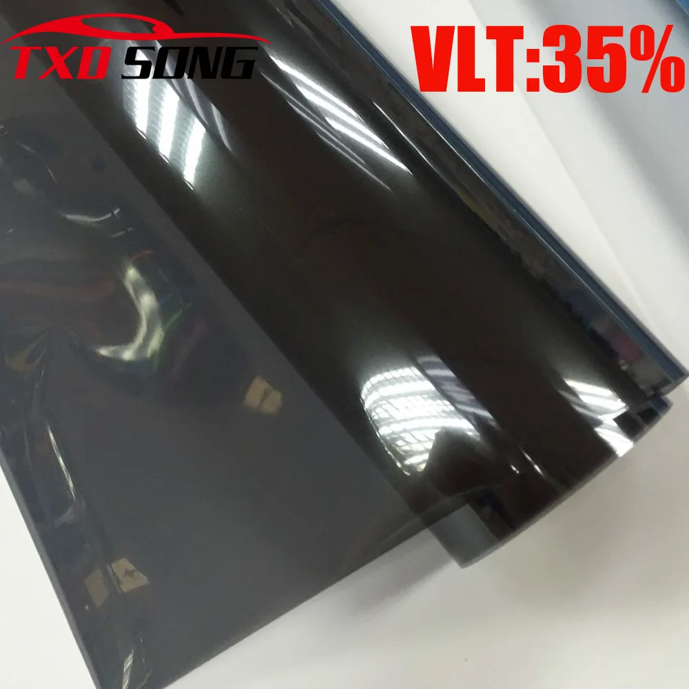 50CMX300CM/Lot Car Side Window Tint Film Glass VLT 35% 2PLY Car Auto House Commercial Solar Protection Summer BY Free shipping