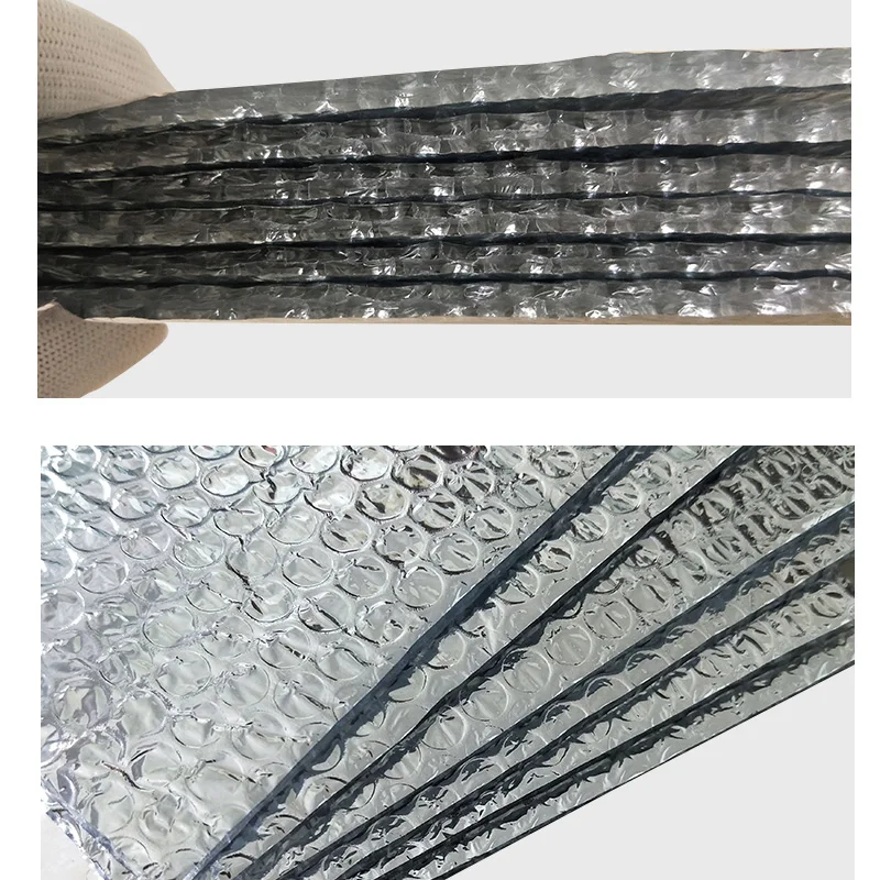 Three Layers Aluminum Foil Bubble Heat Insulation Film And Double Face Insulation Material for Roof and Sun Room, 5sqm/lot