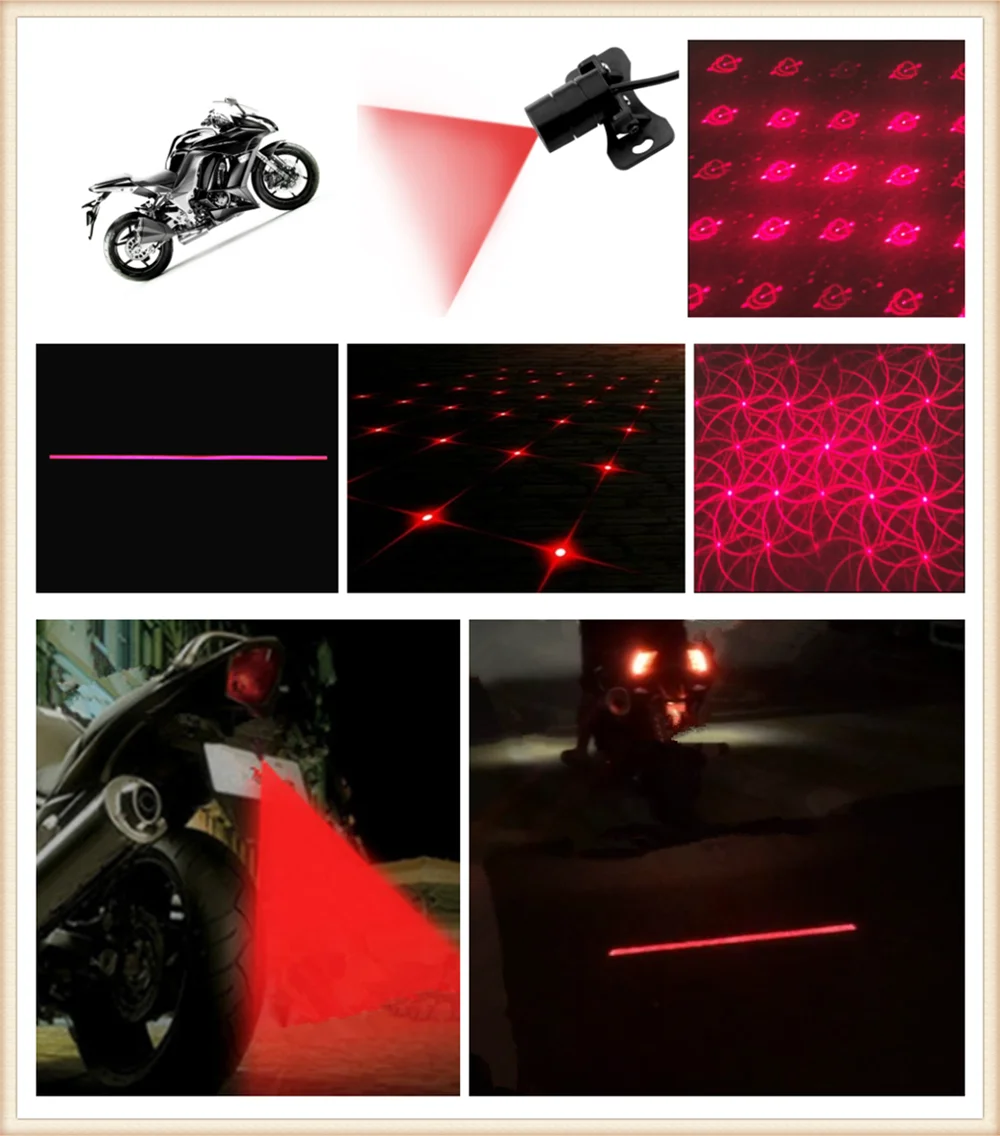 Motorcycle laser fog light anti-collision taillight warning for HONDA CB190R VT1100 GROM MSX125 Honda XADV 750 X-11