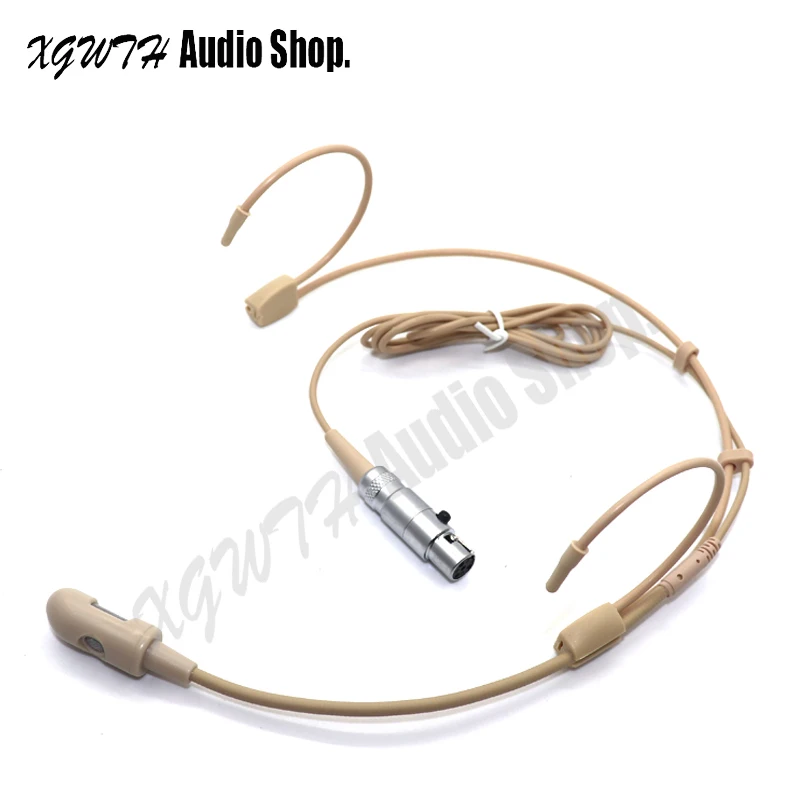 

Head Wearing Headset Microphone Hypercardioid Condenser Headworn Mic for Shure SLX ULX QLX GLX PGX UT Mini 4 Pin XLR TA4F