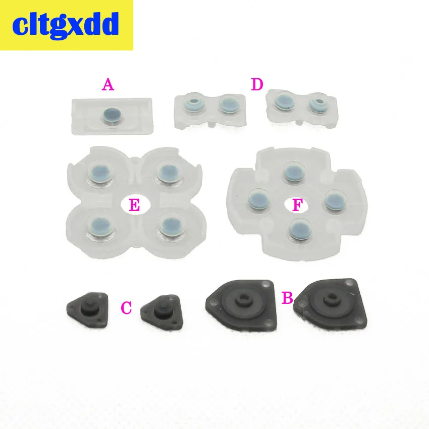 1 комплект для JDS 001 011 020 030 040 050 JDM 055 L1 R1 L2 R2, набор резиновых регулируемых кнопок для PS4, проводящая резиновая прокладка