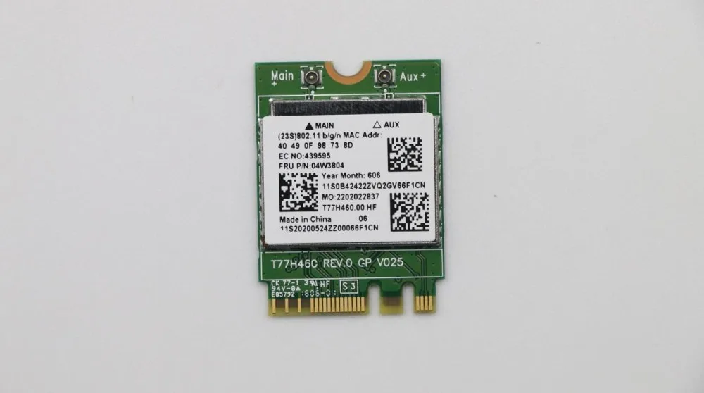 

New For Lenovo ThinkPad T440 T440S Wireless Card for RTL8192EE + RTL8761 BT4.0 M.2 WiFi Card FRU 04W3804