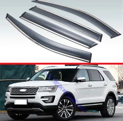 For Ford Explorer 2013 2014 2015 2016 2017 2018 Plastic Exterior Visor Vent Shades Window Sun Rain Guard Deflector 4pcs