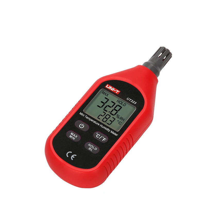 Imagem -04 - Mini Temperatura Umidade Medidor Interior e Exterior Higrômetro Sobrecarga Indicação Unidade Conversão Lcd Backlight Uni-t-ut333