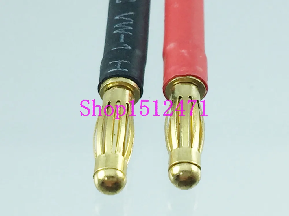 Tamiya Female to 4mm Bullet Banana charger lead cable 12AWG wire for LiPo