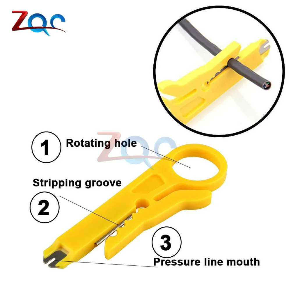 Mini Portable Wire Stripper Knife Crimper Pliers Crimping Tool Cable Stripping Wire Cutter Multi Tools Cut Line Pocket Multitool