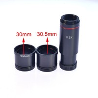 HAYEAR Video Microscope Camera 0.5X C-Mount Lens Adapter 23.2mm 30mm 30.5mm CCD CMOS Camera Adapter Digital Eyepiece Accessories