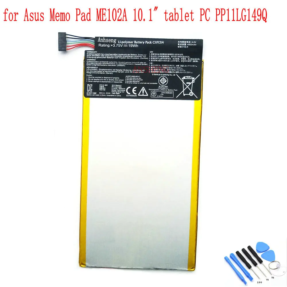 Original C11P1314 4920mAh Battery For Asus Memo Pad K00F ME102 ME102A [R054] 10.1