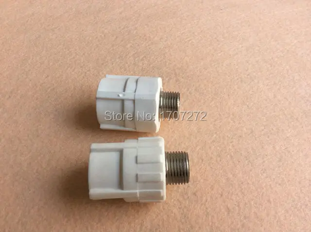 

Free shipping Color White Enviromental friendly PPR Male thread DN20X1/2" Fitting Connector for water pipe