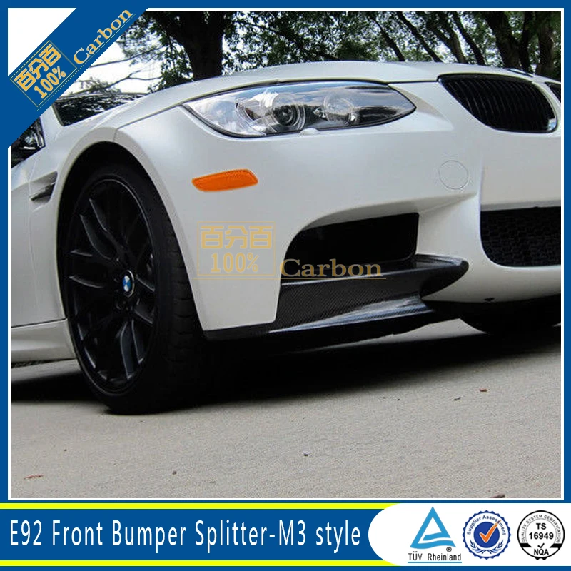 Carbon Fiber Front Bumper Lip Splitter for BMW E90 E92 E93 M3