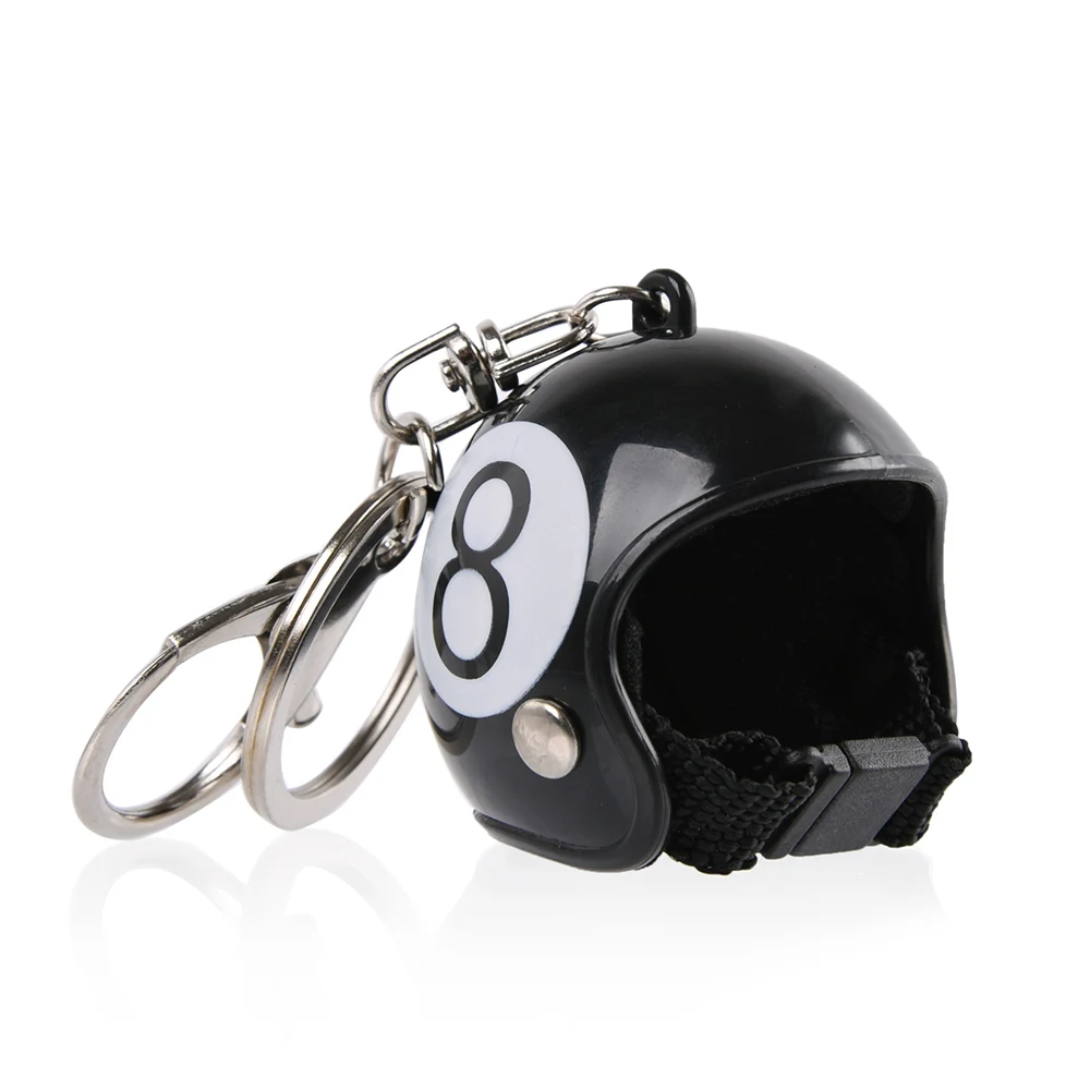 Cute Motorcycle Helmet Keychain Keyring Gifts for Women Men Car Bag Accessories Key Ring Pendants Business Xmas Gifts Kids Toy