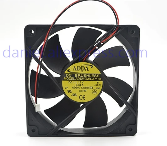 ADDA AD1212MB-A71GL 12cm 12025 12V 0.33A  chassis special fan for silent power supply