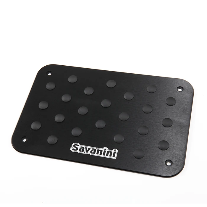 Universal Car Aluminum alloy Non-slip Environmental Rubber Carpet pedal Floor Mat car accessories styling