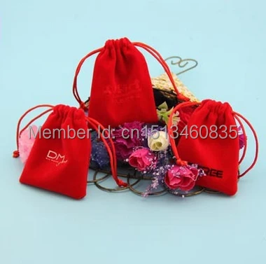 

100pcs/lot HIgh quality velvet jewelry bag/pouch for accessories/shaver,Size can be customized,Various colors,wholesale