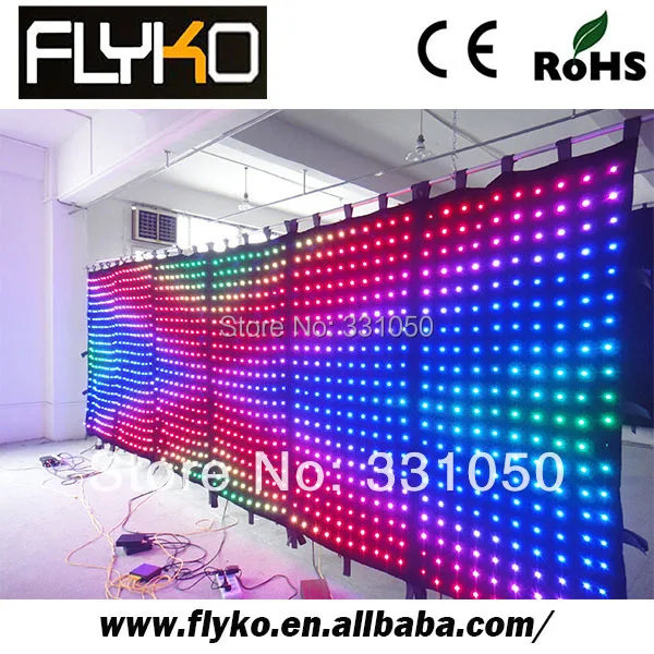 

2M high 6m wide p100 pitch LED Viedo curtain wholesale products