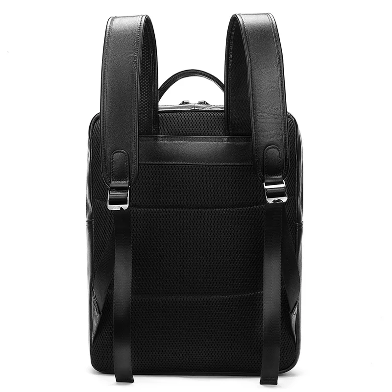 Imagem -02 - Westal Masculino Mochila de Couro Genuíno para Homens Moda Desinger Marca Luxo Bolsa Escolar para 14 Polegada Portátil Estudante Daypack