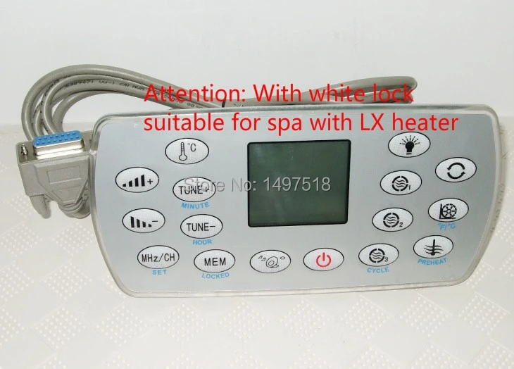 Ethink controller pack display panel KL8-3 KL8-3H radiowhite nuts on the back Fit  spa with LX  Heater