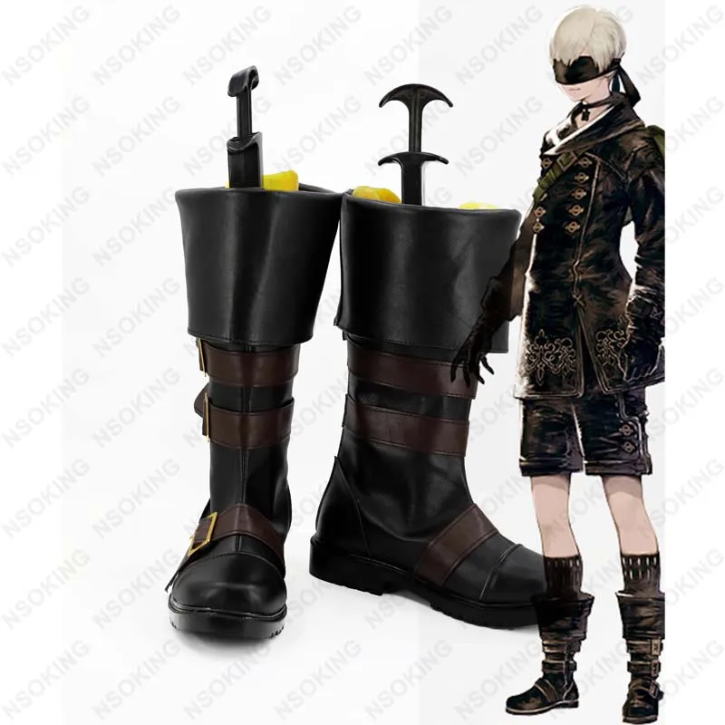 

New NieR Game Automata YoRHa No. 9 Type S Cosplay Shoes Anime Boots