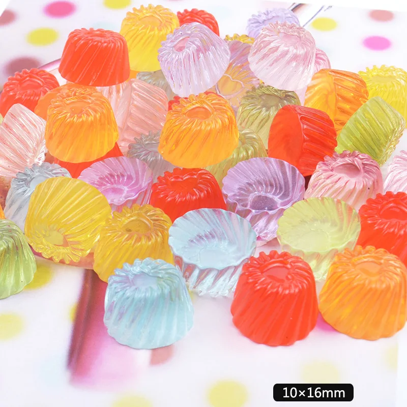 10pcs Spiral Pudding Candy Polymer Slime Box Toy For Children Charms Modeling Clay DIY Kit Accessories Kids Plasticine