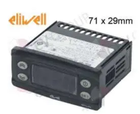 electronic controller ELIWELL type EWPlus 974 mounting measurements 71x29mm 230 V voltage AC NTC