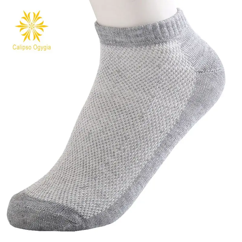 20Pcs=10Pair Solid Socks Size EUR 36-43 Mesh Men's Socks Invisible Ankle Socks Men Summer Breathable Thin Boat Socks Cheap Price