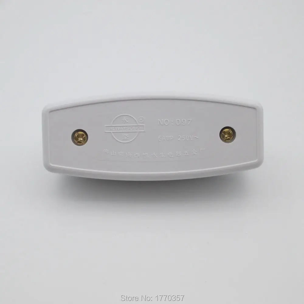 1PCS  Rocker Switch AC 110V 220V 6A Lnline ON/OFF Table Lamp Desk Light Cord Control Switch Indicator Cord Switch Inline LED