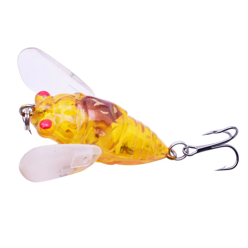 1pcs Fishing Lure Bass cicada iscas 6g 4.7cm Insects Fishing Bait hard bait for catch Carp Trout crankbait topwater wobblers