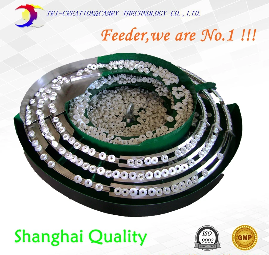 

rubber plug vibratory bowl feeder/sorter,SUS304 automatic plastic cap vibrate bowl feeder_Dia.450mm customiable