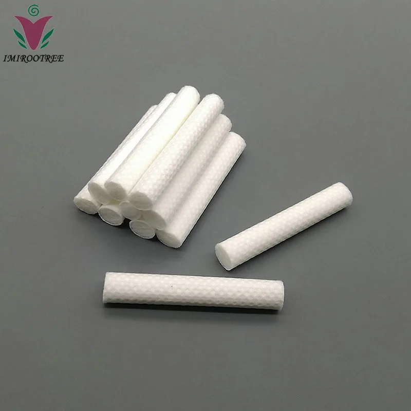 Free Shipping 102pcs/lot High Quality Cotton Wicks, Aromatherapy Essential Oil Cotton Wicks for Nasal Inhaler Sticks