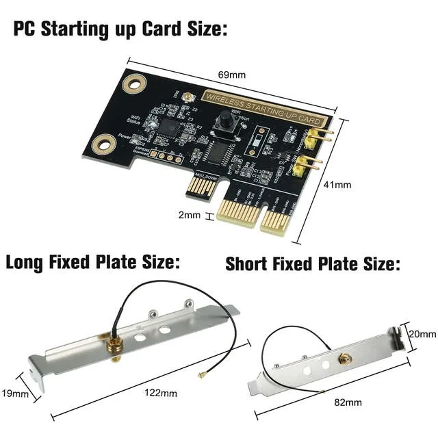 EWeLink WiFi Smart Switch Wireless Modulo Relè Mini Pci-E Desktop di Interruttore Riavvio Interruttore Turn On/OFF Remoto del PC di controllo