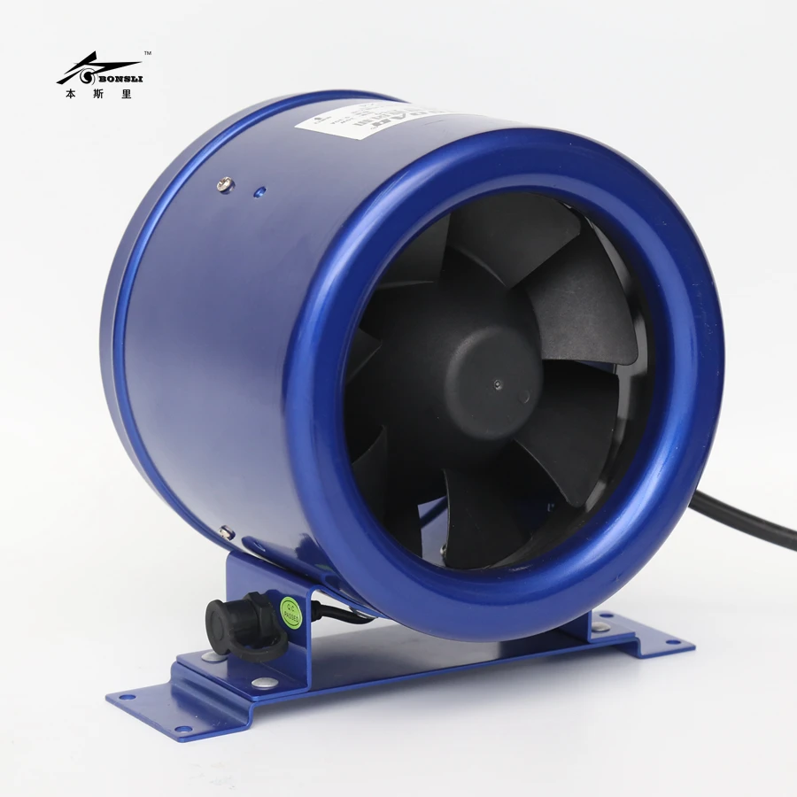6 ''150mm di diametro Condotto inline misto Ventilatore con Regolatore di Velocità DC inverter motore 5000rpm 120v-240v