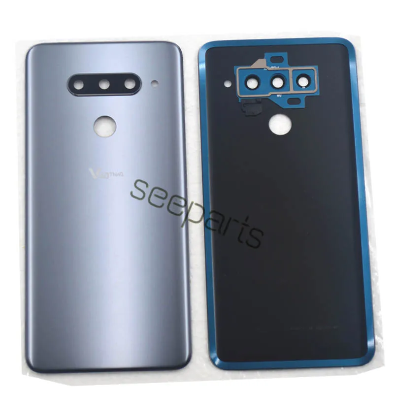 For LG V40 ThinQ Back Cover Battery Cover Door Rear Glass Housing Case For LG V40 Battery Cover Replacement Parts V405QA7