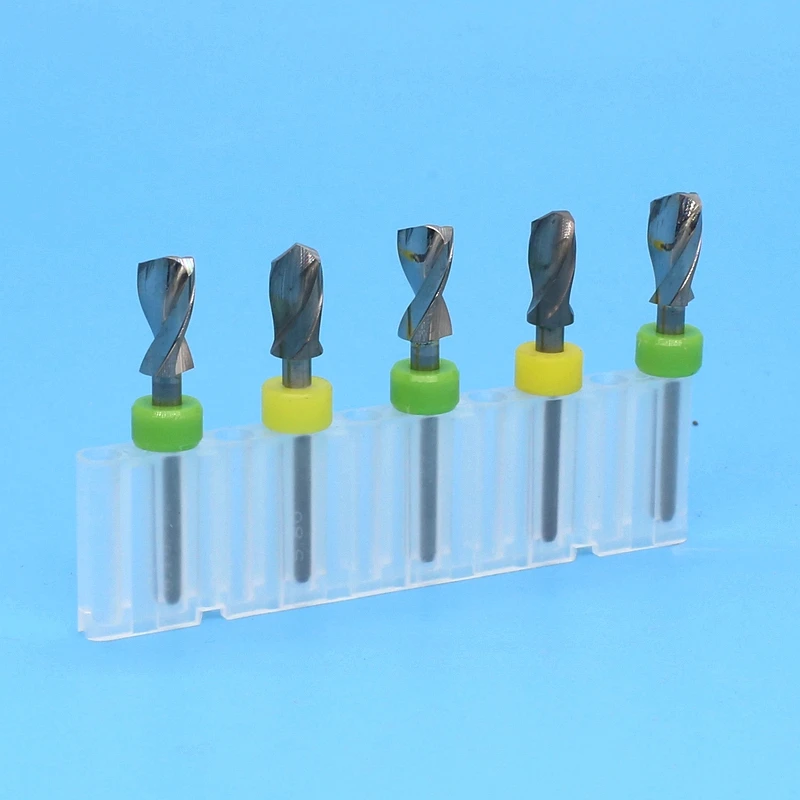 6.1mm 6.2mm 6.3mm 6.4mm 6.5mm 8.0mm 6.35mm 5 pz/set Carburo Dremel PCB Trapano punte Stampa Circuit Board Mini CNC Drilling Bit Set