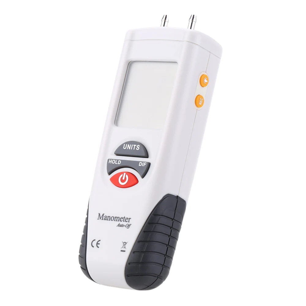 High performance LCD HT-1890 Digital Manometer Air Pressure Meter air pressure Differential Gauge 55H2O to +55H2O Data Hold