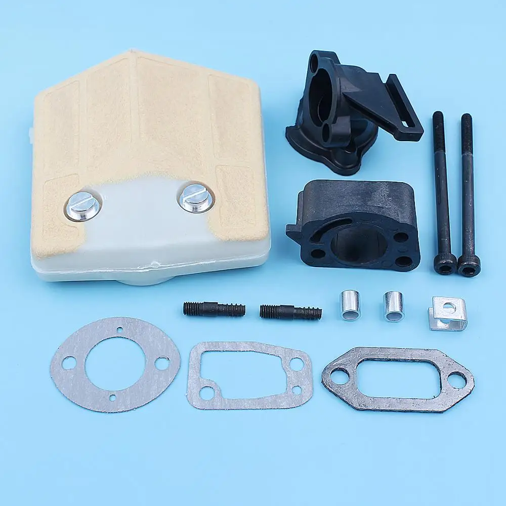 Imagem -04 - Filtro de ar Carb Intake Spacer Parafuso Adaptador Junta Kit Chainsaw Peças de Reposição para Husqvarna 61 266 162