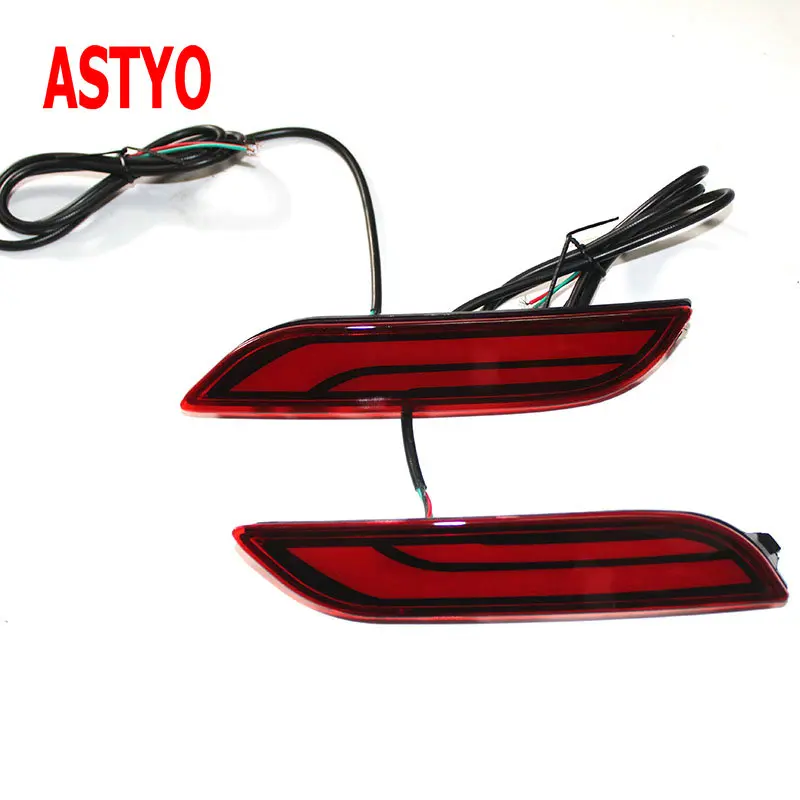 ASTYO For TOYOTA1 Camry 2018 2019  Car LED Rear Fog Lamp Bumper Light Auto Brake Light LED tail warning lights