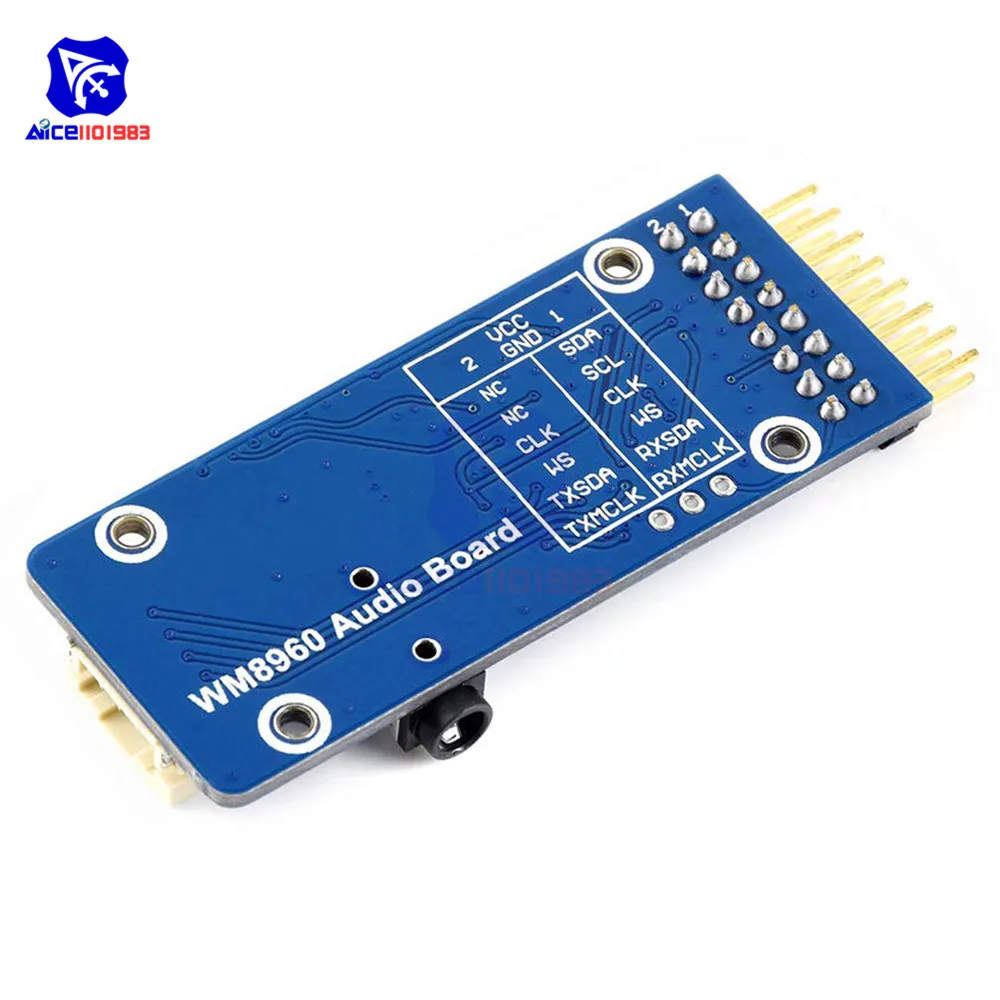 WM8960 Stereo CODEC Audio Board Stereo 3D Surrounding Sound Recording Programmable Encoder Module for Arduino SMT32