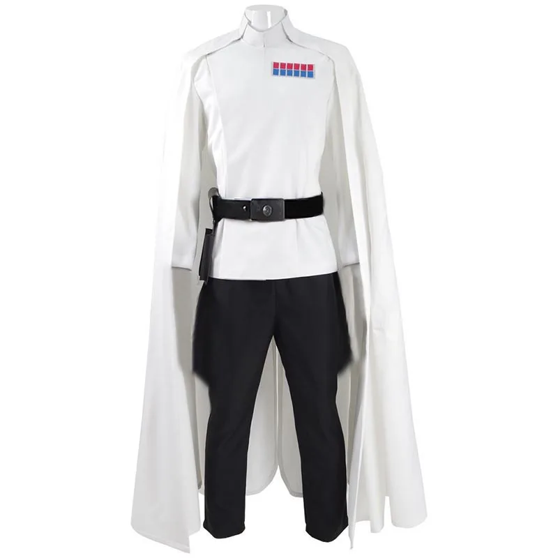 Rogue One Director Orson Krennic Cosplay Costume Men's Cloak Suit Full Set Halloween Officer Uniform