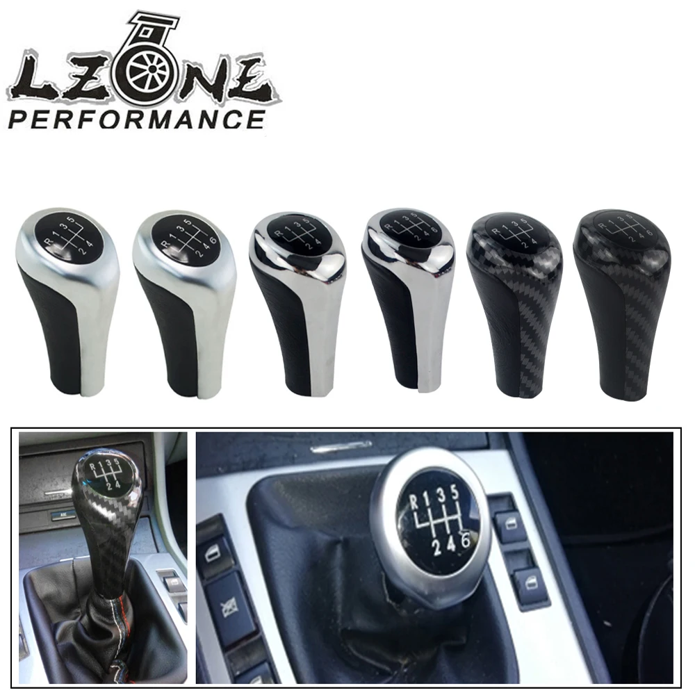 

LZONE - 5/6 Speed Car Gear Shift Knob Car Styling for BMW E46 E53 E60 E61 E63 E65 E81 E82 E83 E87 E90 E91 E92 1 3 5 6 Series X1