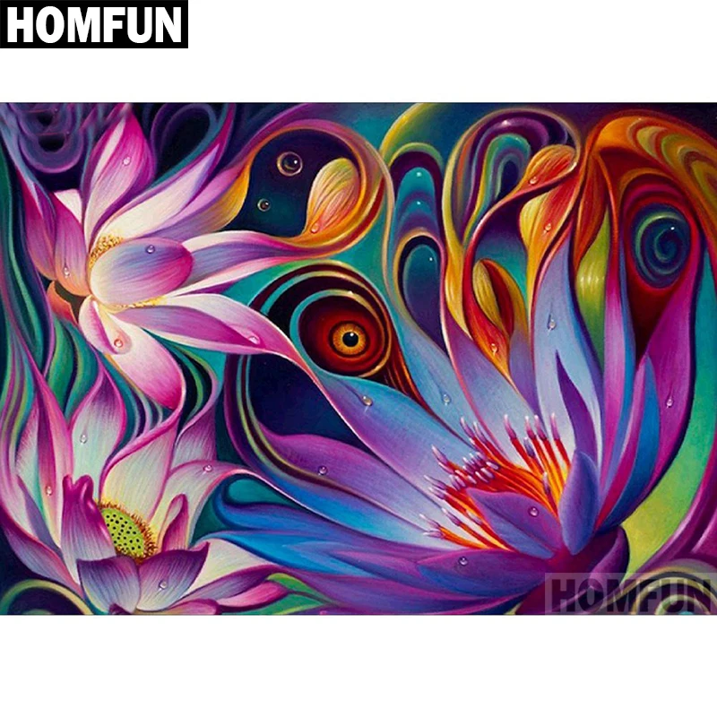 HOMFUN Full Square/Round Drill 5D DIY Diamond Painting 