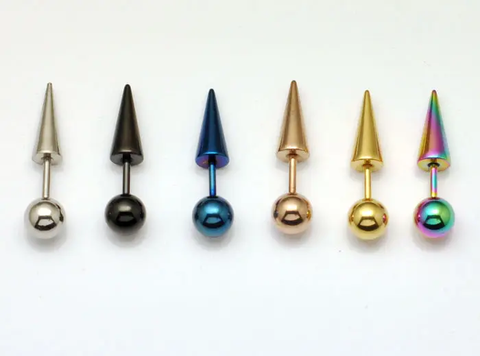 6mm ball after titanium stud earring 316l stainless steel stud earring earrings