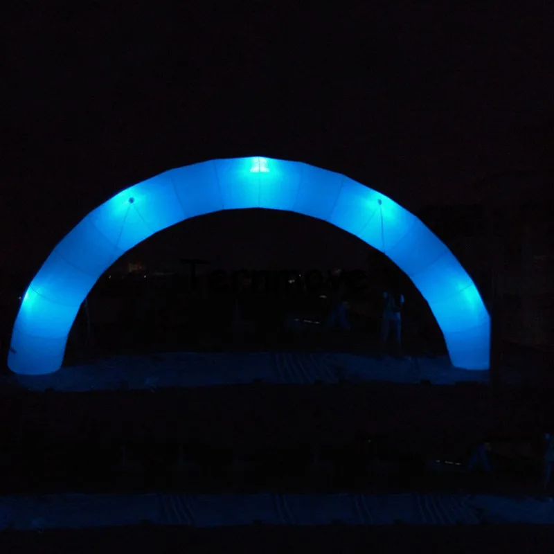 LED opblaasbare boog met luchtblazer voor bruiloft evenement decoratie (wit, 8m/26ft) reclame opblaasbare verlichting boog