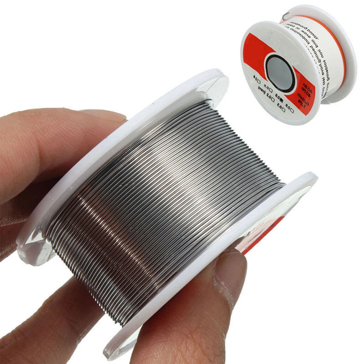 Fine Solder Wire 0.6mm 60/40 1.2% Flux Reel Tube Tin Lead Rosin Core Soldering