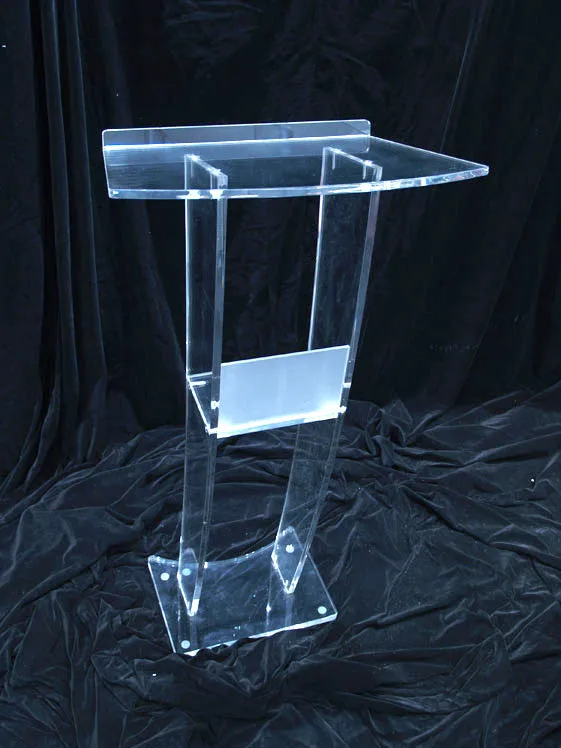 Clear Acrylic platform / Perspex Church Lectern / Plexiglass Church Pulpit