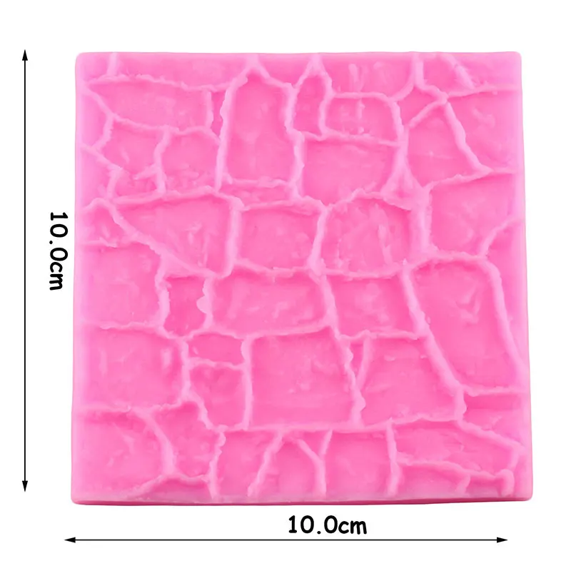 New Cobble Stone Wall Line Silicone Impression Texture Mat Sugarcraft Fondant Chocolate Mould DIY Cupcake Decorating Tools